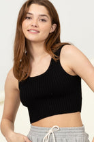 Perfect Girl Ribbed Open-Back Crop Top HYFVE