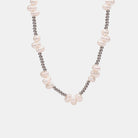 Freshwater Pearl Titanium Steel Bead Necklace Trendsi