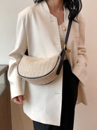 Straw Weave Adjustable Strap Shoulder Bag Trendsi