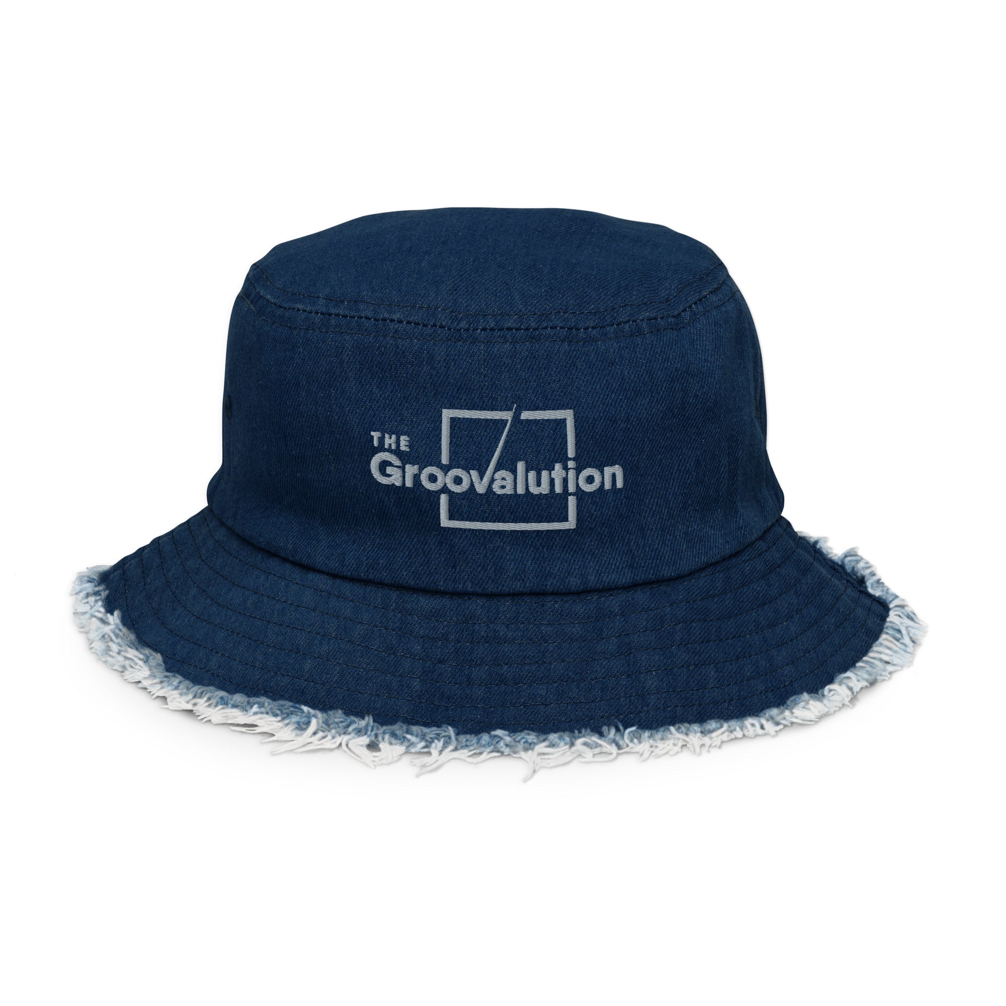 Distressed Denim Groovalution Hat The Groovalution