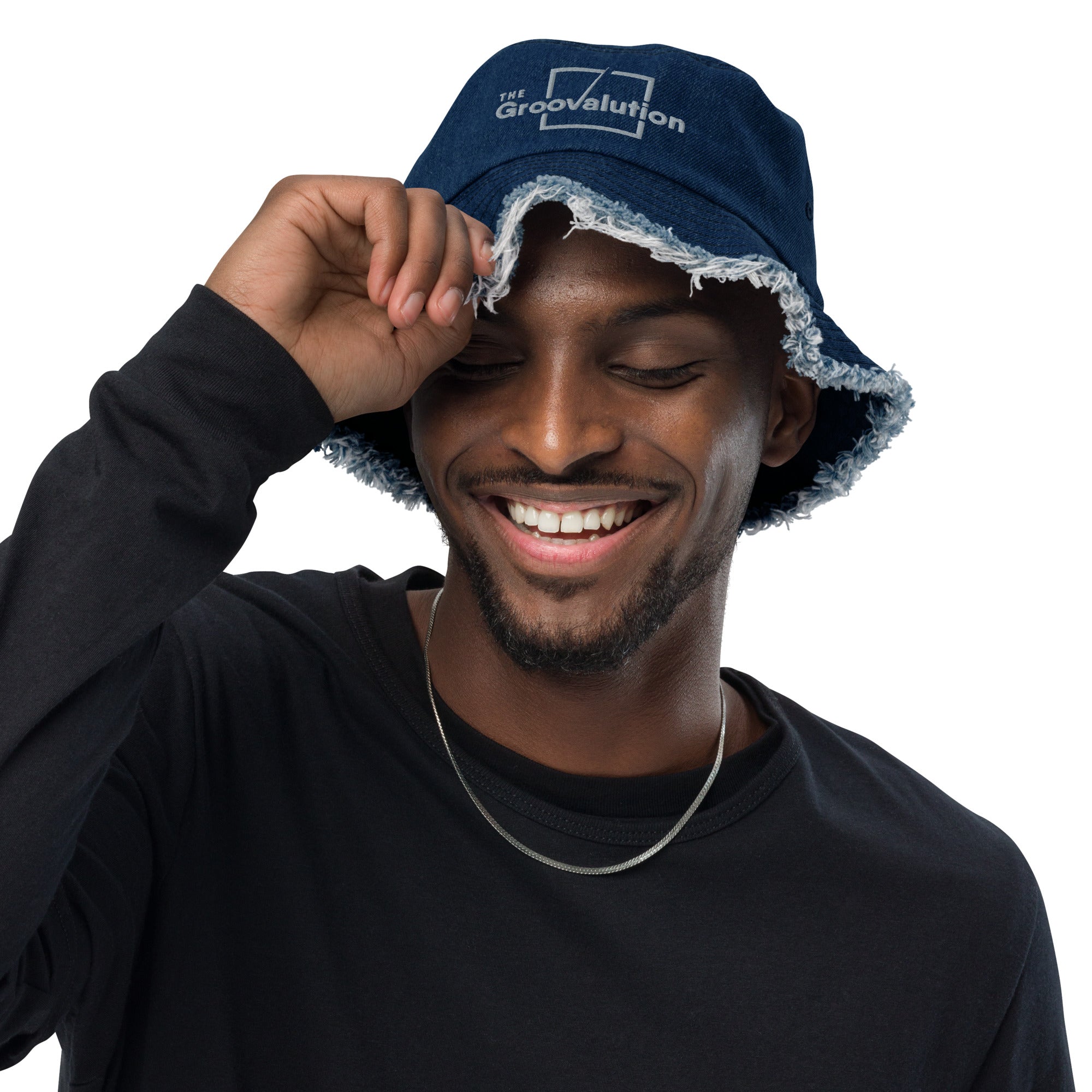 Distressed Denim Groovalution Hat The Groovalution