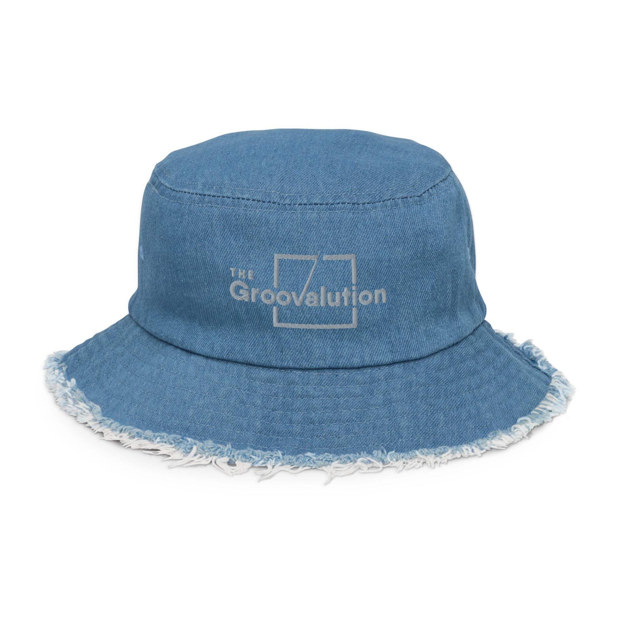 Distressed Denim Groovalution Hat The Groovalution