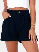 Full Size High Waist Shorts with Pockets Trendsi