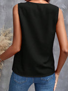 Ruffled V-Neck Tank Trendsi