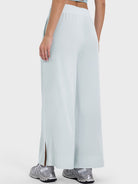 Slit Wide Leg Active Pants Trendsi