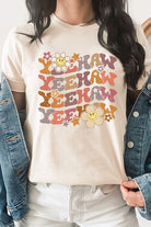 YeeHaw Floral Country Western Smiley Graphic Tee Kissed Apparel