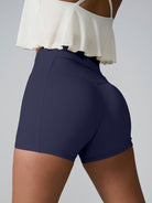 High Waist Active Shorts Trendsi