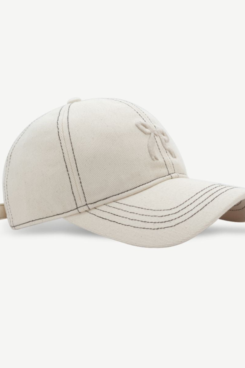 Bow Graphic Cotton Baseball Hat Trendsi