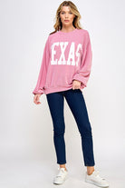 TEXAS PRINT RIB CORD SWEATSHIRT Sweet Generis