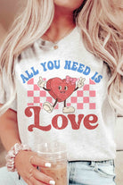PLUS SIZE - ALL YOU NEED IS LOVE Graphic Tee BLUME AND CO.