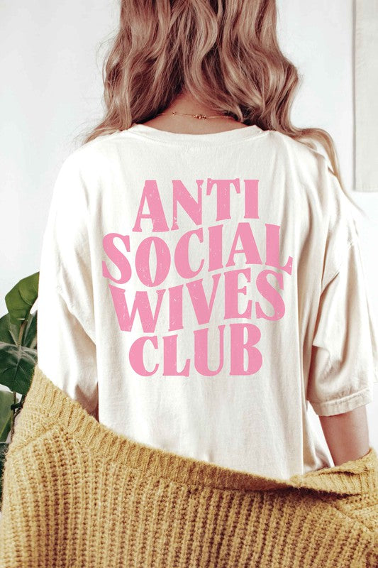 PLUS SIZE - FB ANTI SOCIAL WIVES CLUB Graphic Tee BLUME AND CO.