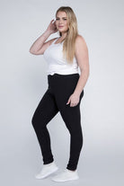 Plus Everyday Leggings with Pockets Ambiance Apparel