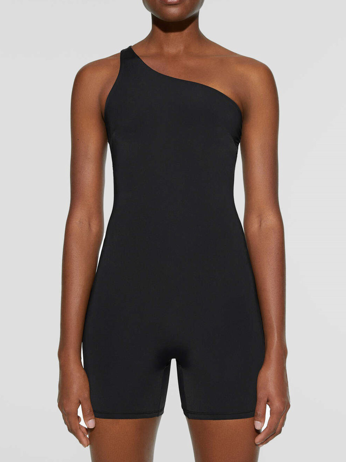 Single Shoulder Active Romper Trendsi