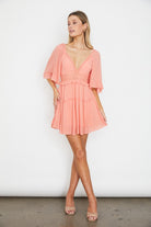 Flutter Sleeved Mini Dress One and Only Collective Inc