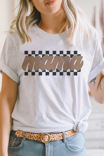 CHECKERED MAMA Graphic T-Shirt A. BLUSH CO.