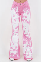 Rodeo Bell Bottom Jean in Pink- Inseam 32" GJG Denim