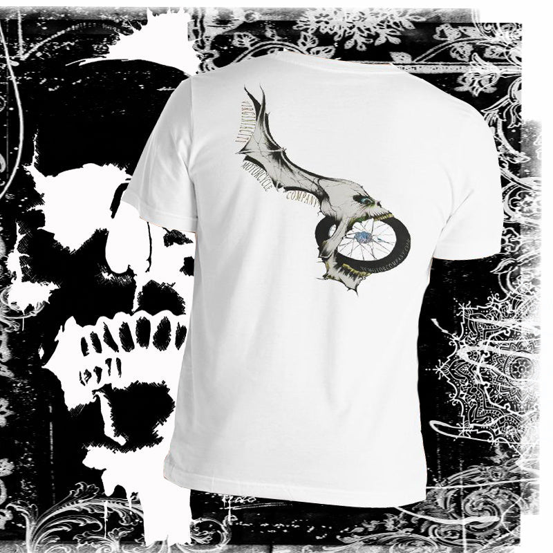 Eat This Fkr! - Men's Motorcycle Skull T-shirt Virginia City Motorcycle Company