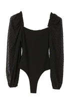 LS shirring sleeve bodysuit Lilou