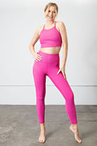 Nylon Rib Yoga Leggings Rae Mode