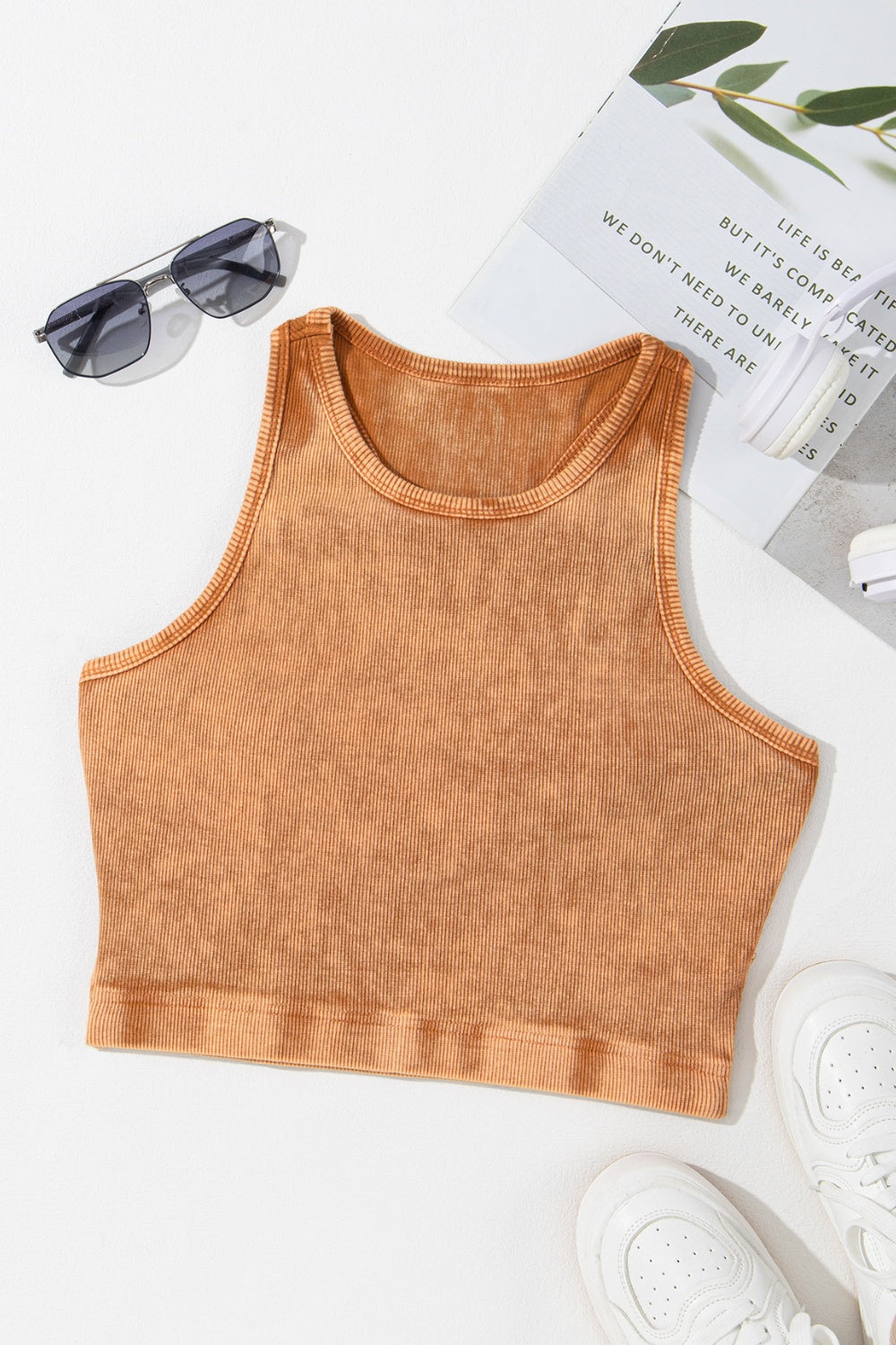 Round Neck Racerback  Tank Trendsi