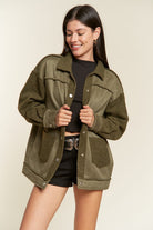 FAUX FUR AND SUEDE JACKET JJO5028P Jade By Jane