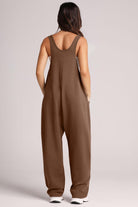 Wide Strap Jumpsuit with Pockets Trendsi