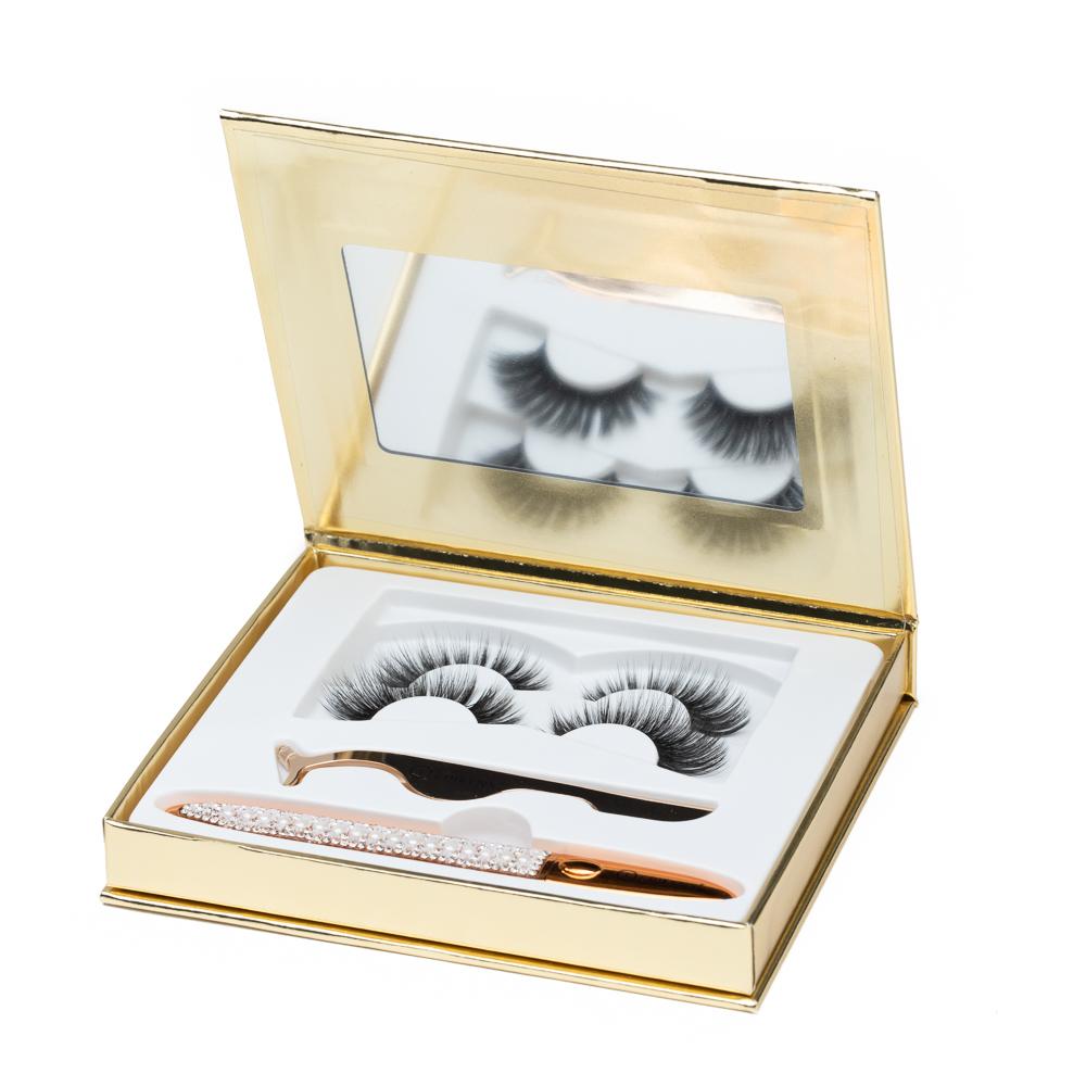 Natural False Eyelashes - No Glue Black Eyeliner and Lashes Kit EpiLynx