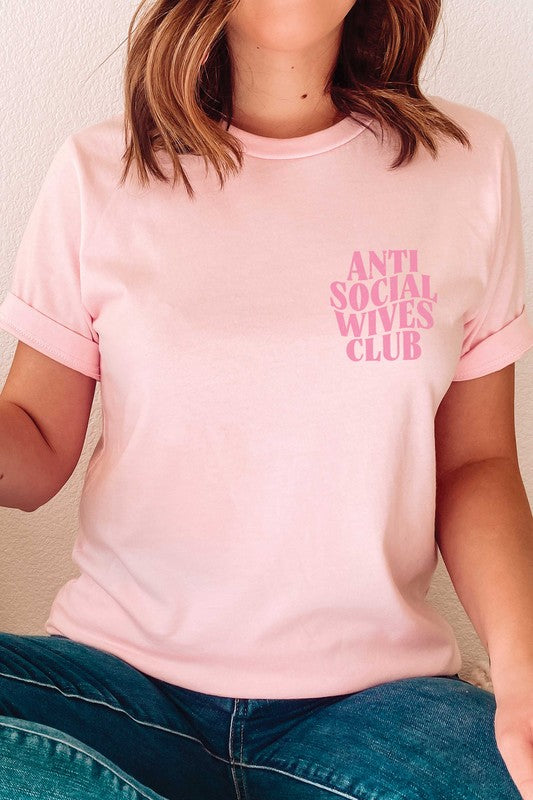 FB ANTI SOCIAL WIVES CLUB Graphic T-Shirt BLUME AND CO.