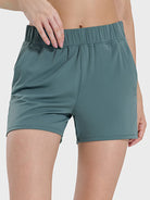 Elastic Waist Active Shorts Trendsi