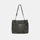 Bow Polyester Medium Tote Bag Trendsi