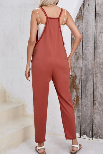 Scoop Neck Spaghetti Strap Jumpsuit Trendsi