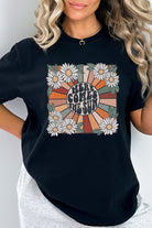 Here Comes The Sun Daisy Comfort Color Graphic Tee Kissed Apparel