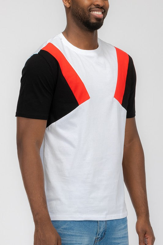 Weiv Mens Color Block Short Sleeve Tshirt WEIV