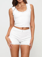 Scoop Neck Wide Strap Top and Shorts Set Trendsi