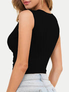 Full Size Ruched Surplice Tank Trendsi