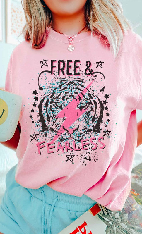 FREE AND FEARLESS TIGER Graphic T-Shirt BLUME AND CO.