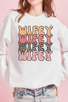 LEOPARD WIFEY REPEAT Graphic Sweatshirt BLUME AND CO.