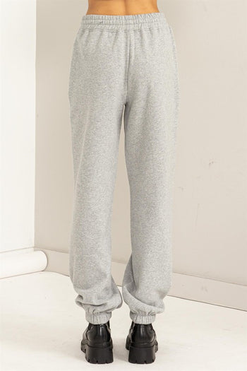 Cute Take High-Waisted Pintuck Sweatpants HYFVE