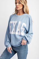 TEXAS PRINT RIB CORD SWEATSHIRT Sweet Generis