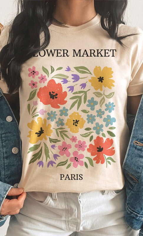 FLOWER MARKET PARIS Graphic T-Shirt BLUME AND CO.