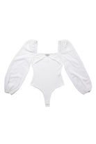 LS shirring sleeve bodysuit Lilou