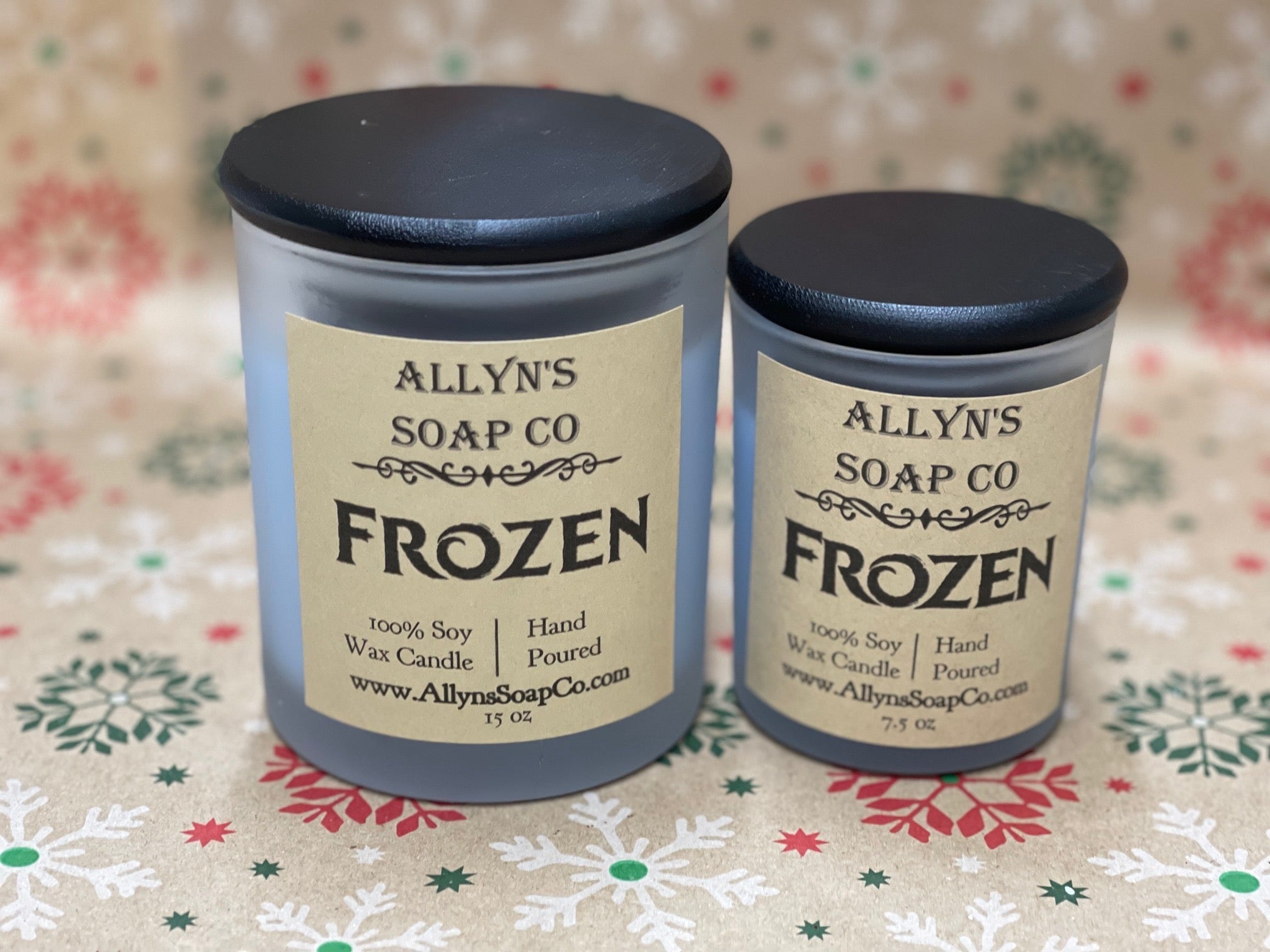 Frozen Soy Wax Candle Allyn's Soap Co