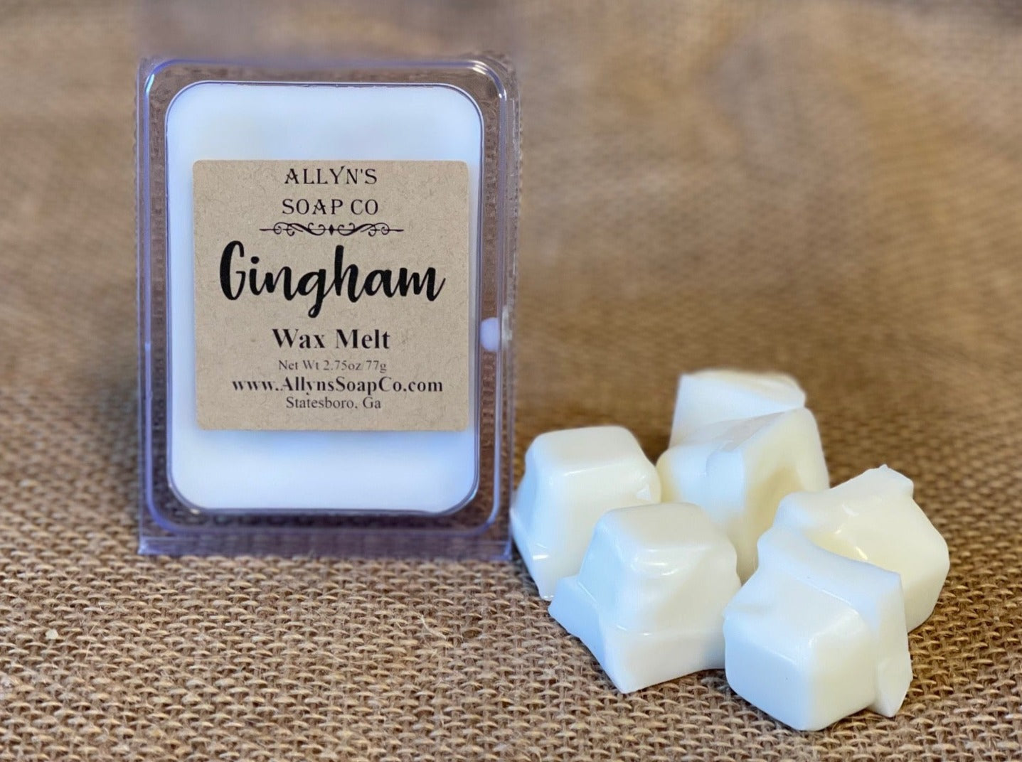 Gingham Wax Melts Allyn's Soap Co