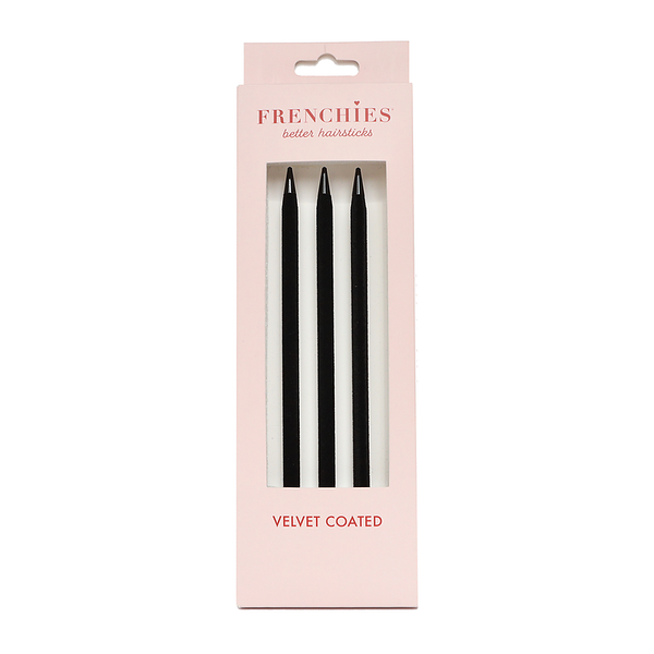 Frenchies Black Velvet Hairsticks Frenchies