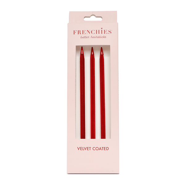 Frenchies Red Velvet Hairsticks Frenchies