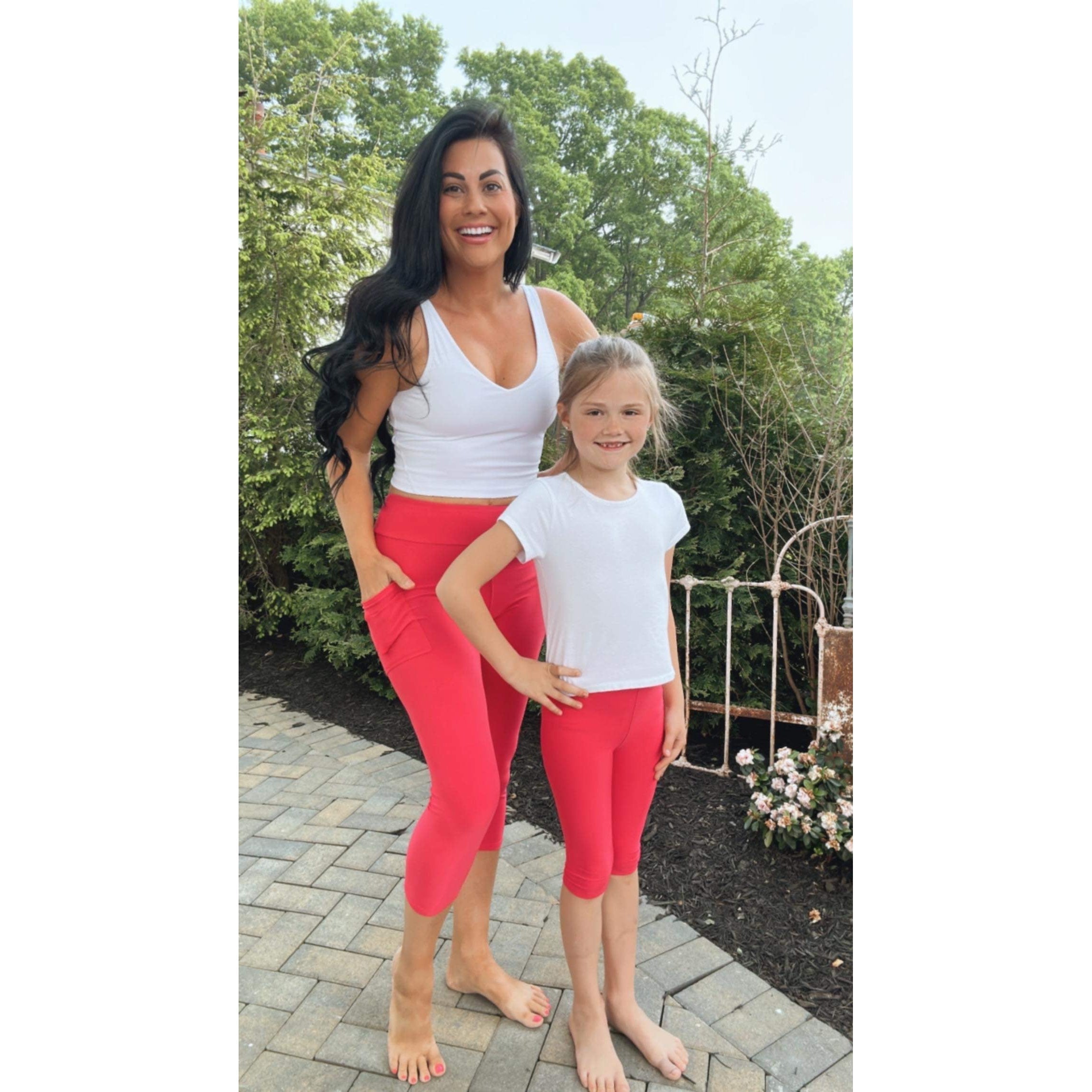 Hot Pink CAPRI Collection Luxe Leggings Julia Rose