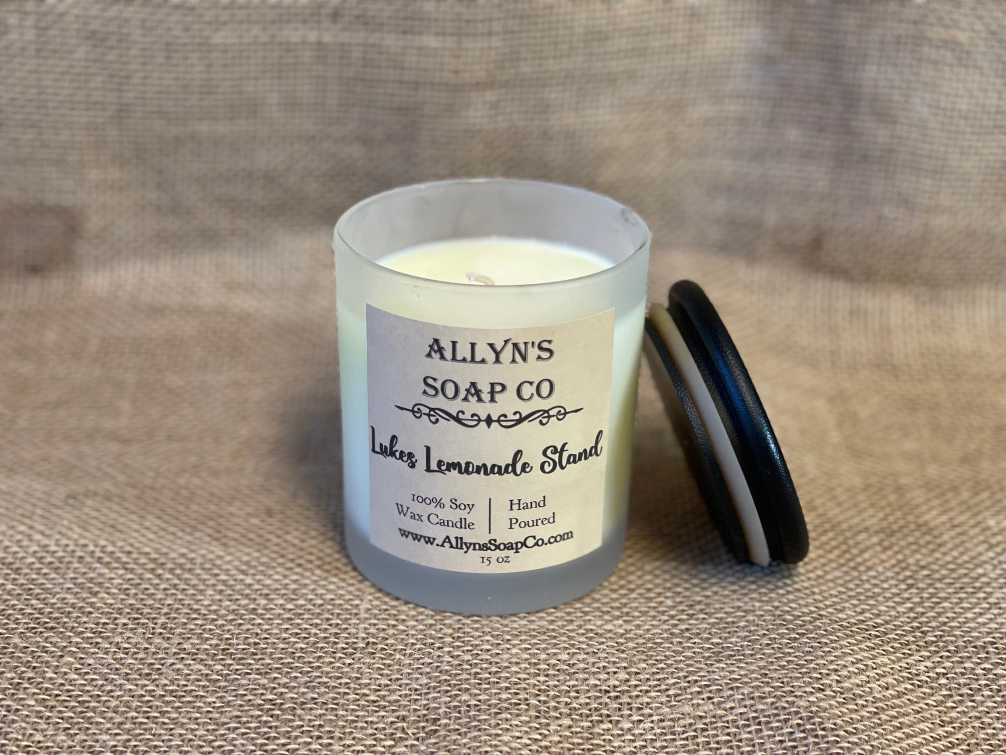 Luke's Lemonade Stand Soy Candle Allyn's Soap Co