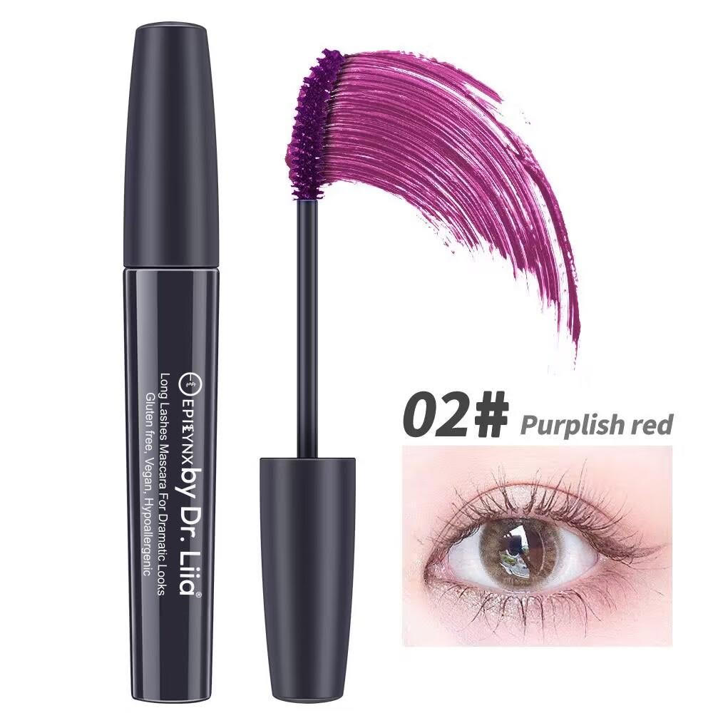 Long Lashes Mascara For Dramatic Looks - Carbon Black, Brown, Blue, Purple and Red Mascara EpiLynx