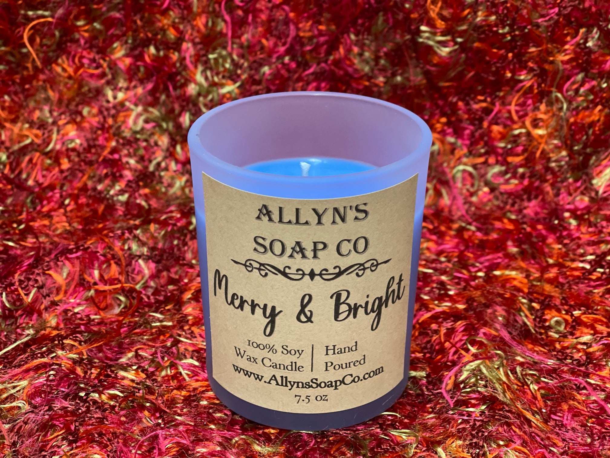 Merry & Bright Wax Candle Allyn's Soap Co