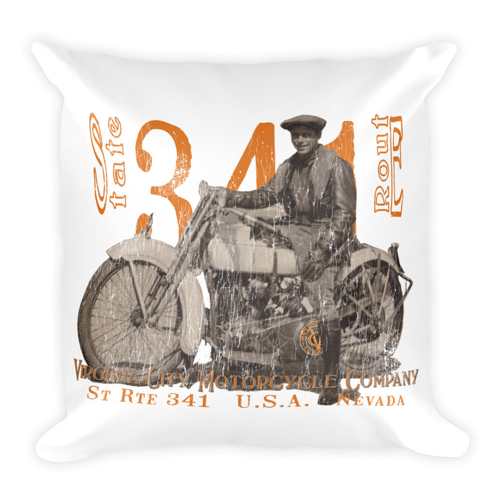 J-Model Harley "Polly" - Filled Motorcycle Throw Pillow Virginia City Motorcycle Company